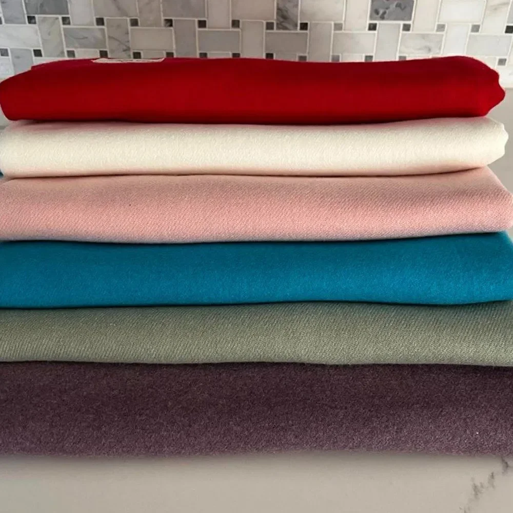 Blue Soft warm scarf is a mixture of acrylic and cashmere